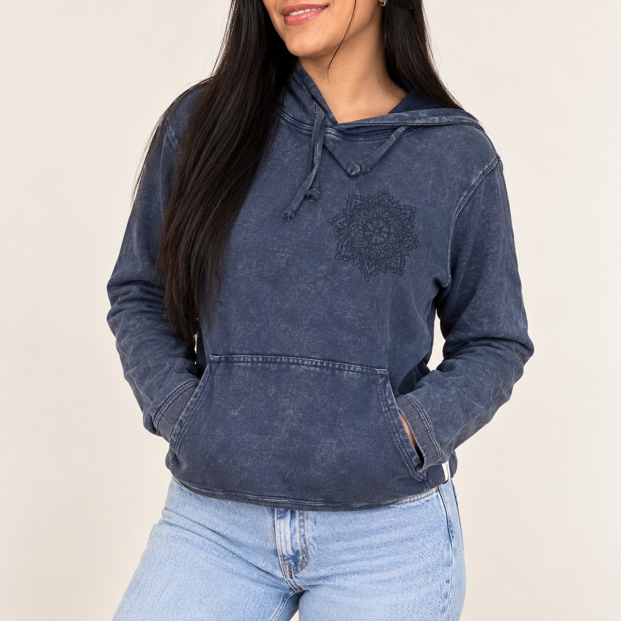 Nomad Sari Stonewashed Kangaroo Pocket Hoodie – Dusty Lavender – Size M3