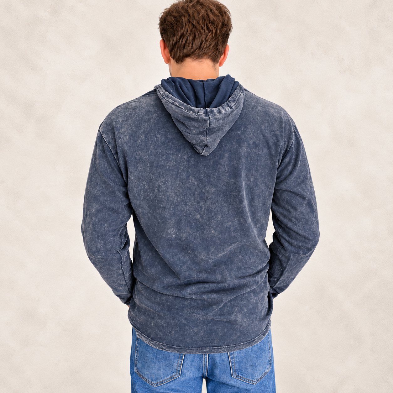 Nomad Sari Stonewashed Kangaroo Pocket Hoodie – Dusty Lavender – Size L4