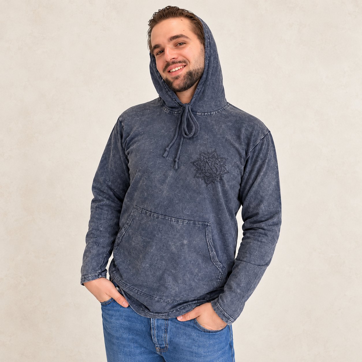 Nomad Sari Stonewashed Kangaroo Pocket Hoodie – Dusty Lavender – Size XL2