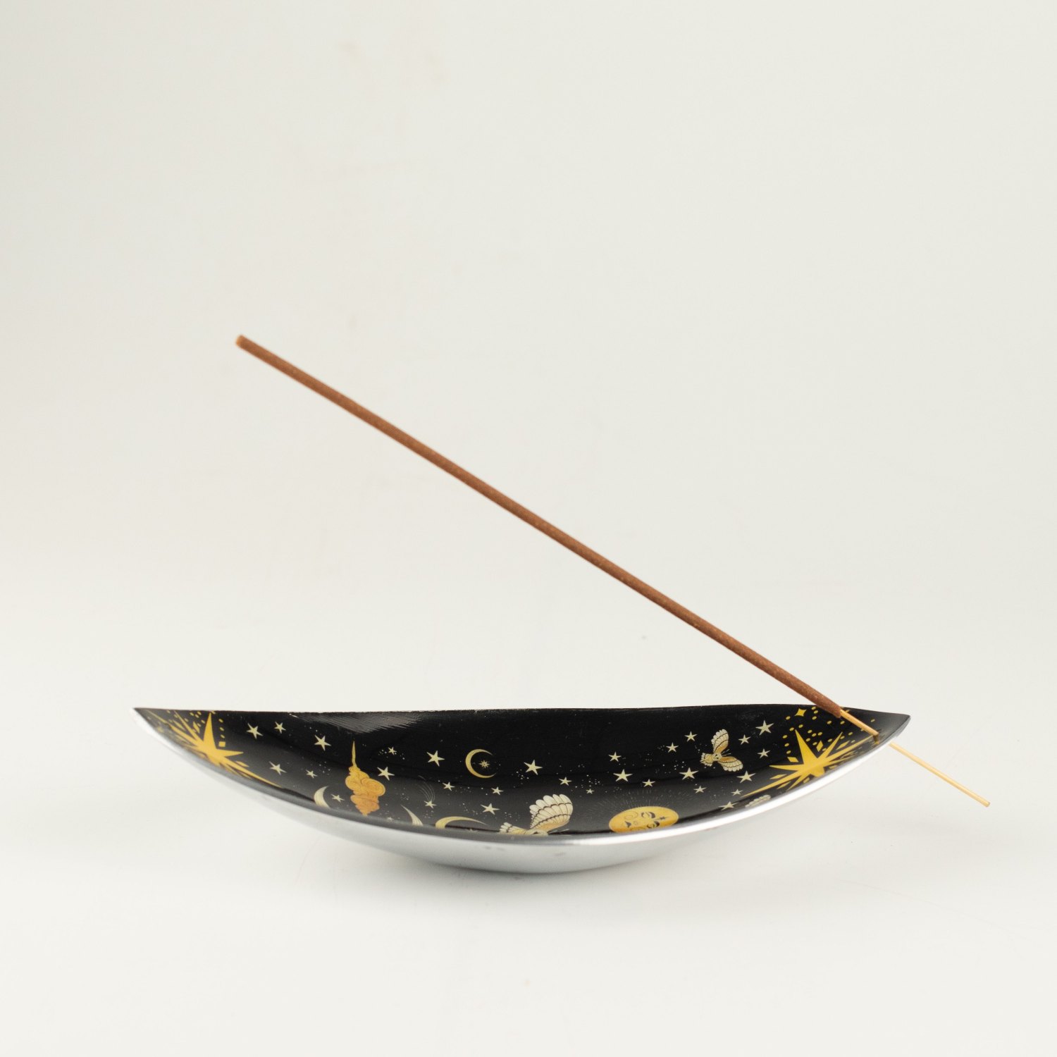 Enchanted Night Owl Aluminium Enamel Incense Bowl2