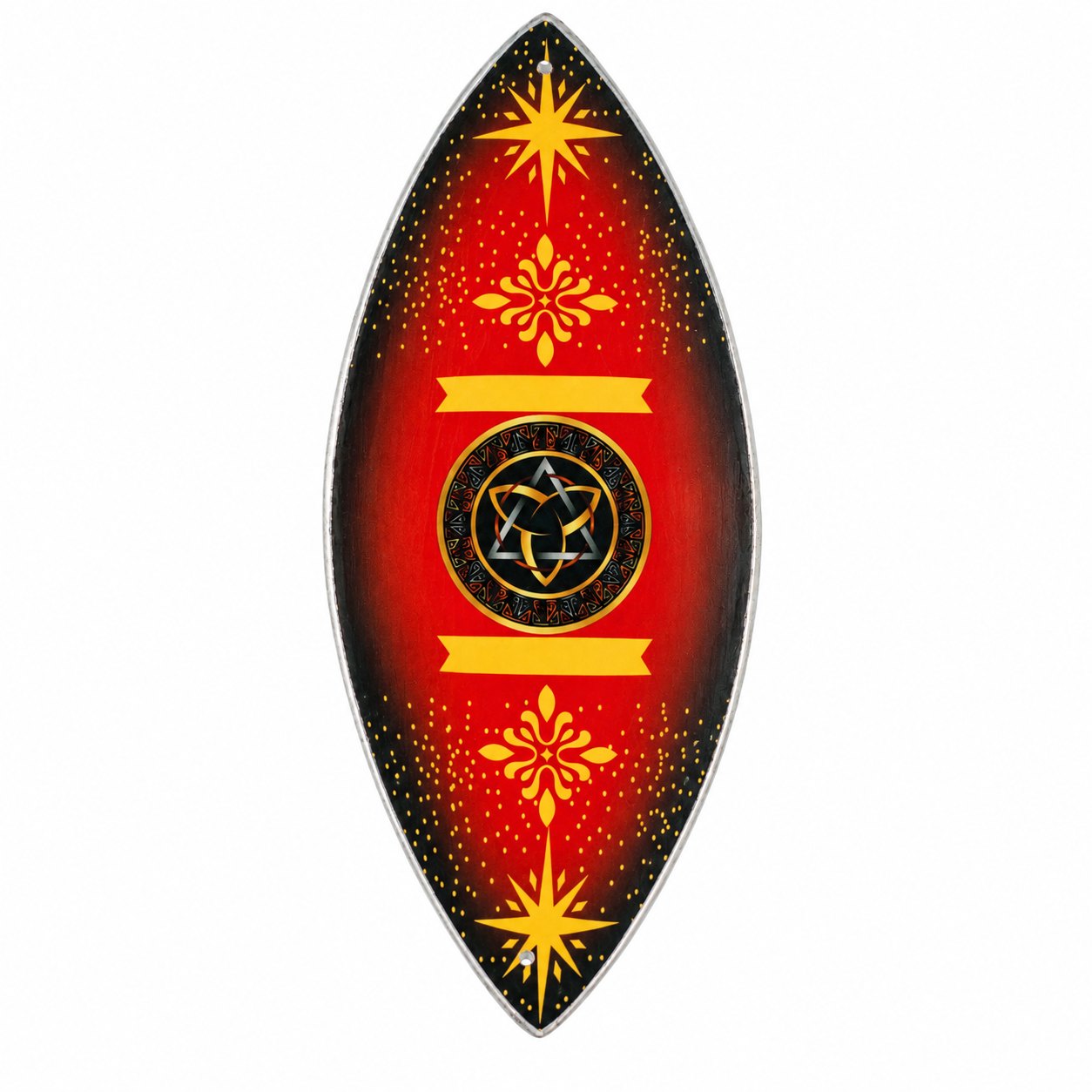 Pagan Triquetra Aluminium Enamel Incense Bowl