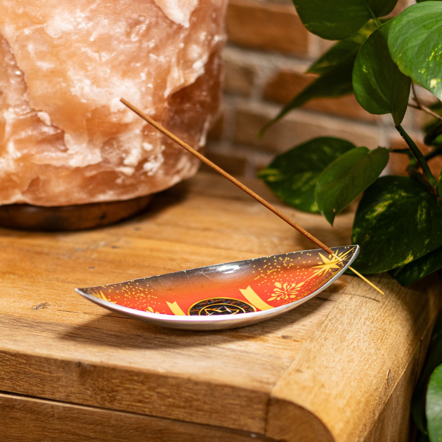 Pagan Triquetra Aluminium Enamel Incense Bowl5