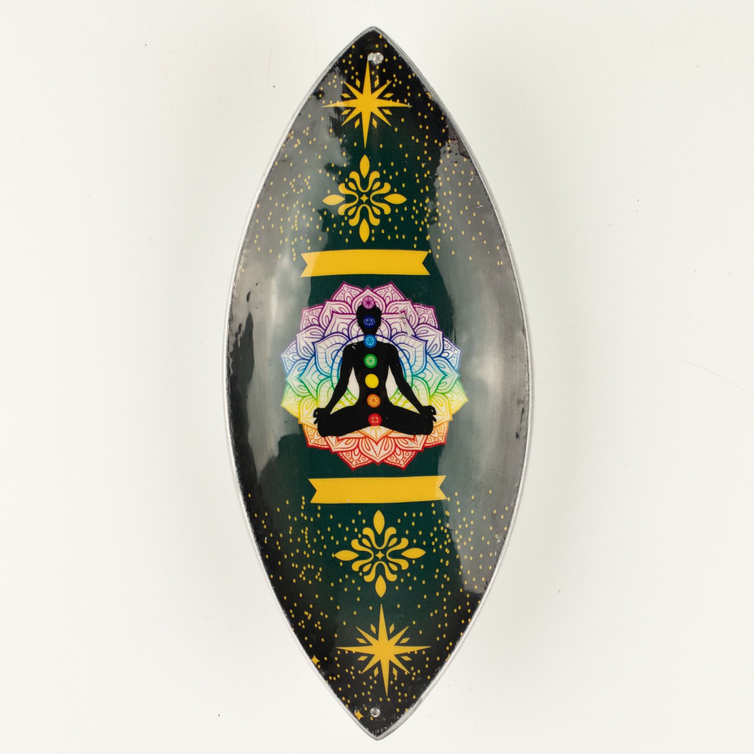 Lotus Buddha Chakra Aluminium Enamel Incense Bowl3
