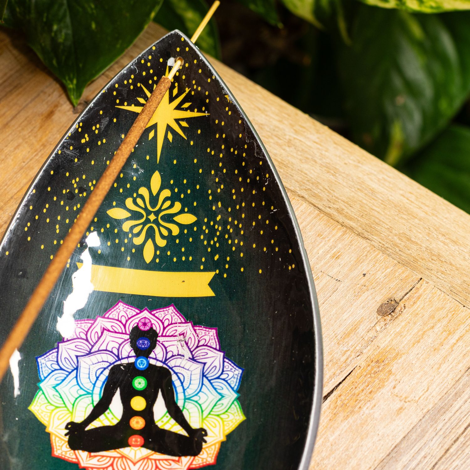 Lotus Buddha Chakra Aluminium Enamel Incense Bowl4