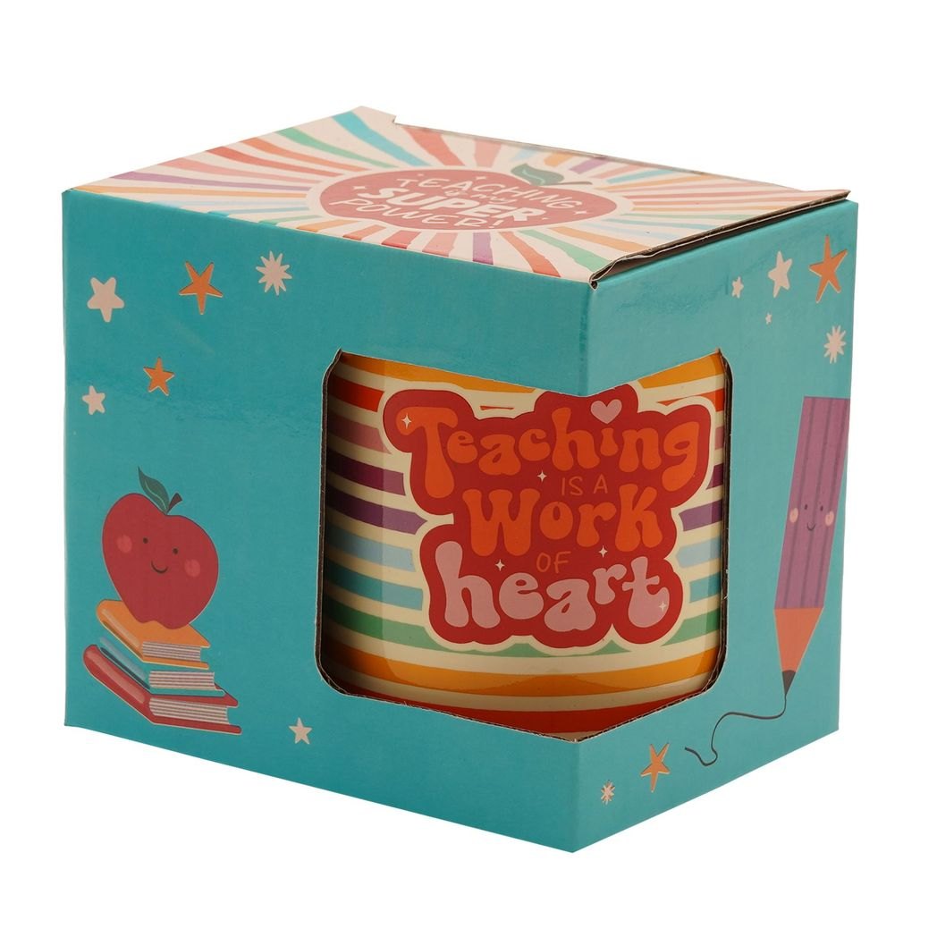 Celebrations School Years Teacher Mug – Teaching is a Work Of Heart3
