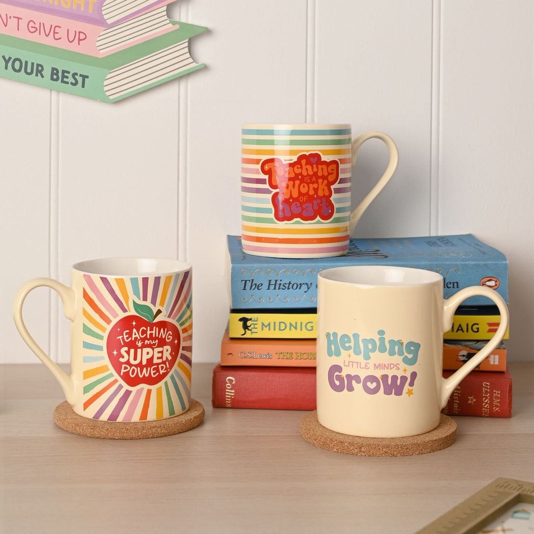 Celebrations School Years Teacher Mug – Teaching is a Work Of Heart4