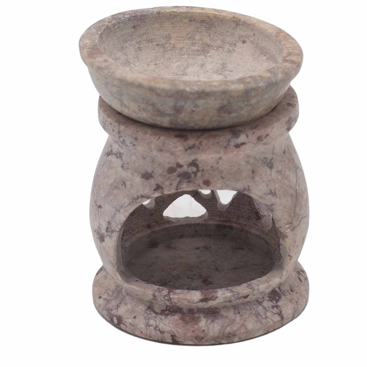Three Moon Pentagon Soapstone Oil Burner – 8cm3