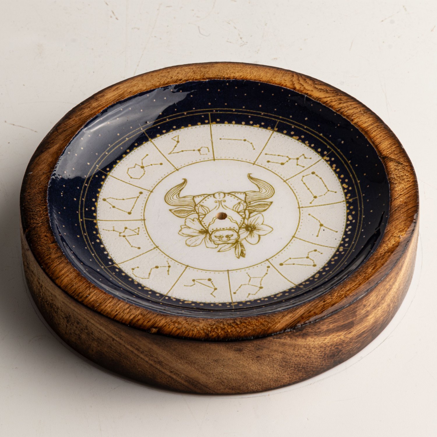 Taurus Zodiac Mini Bowl & Incense Stick Holder2