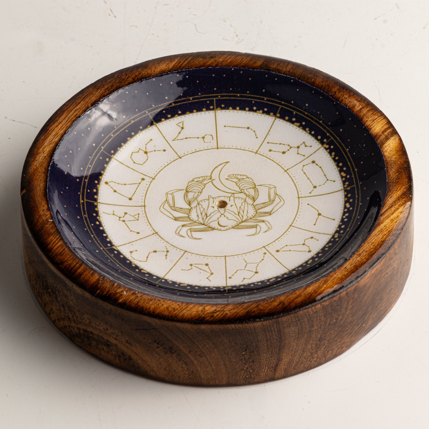 Cancer Zodiac Mini Bowl & Incense Stick Holder2
