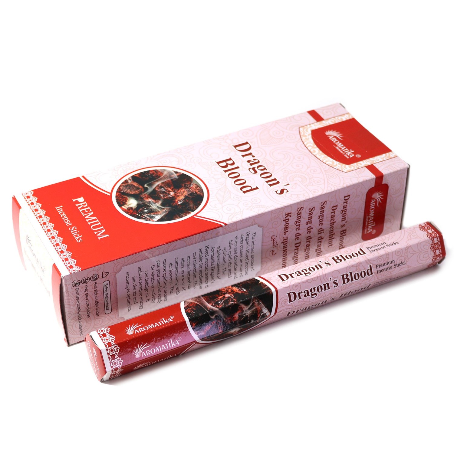 Aromatika Premium Charcoal-Free Hex Incense Sticks – Dragon's Blood (20 Pack)1