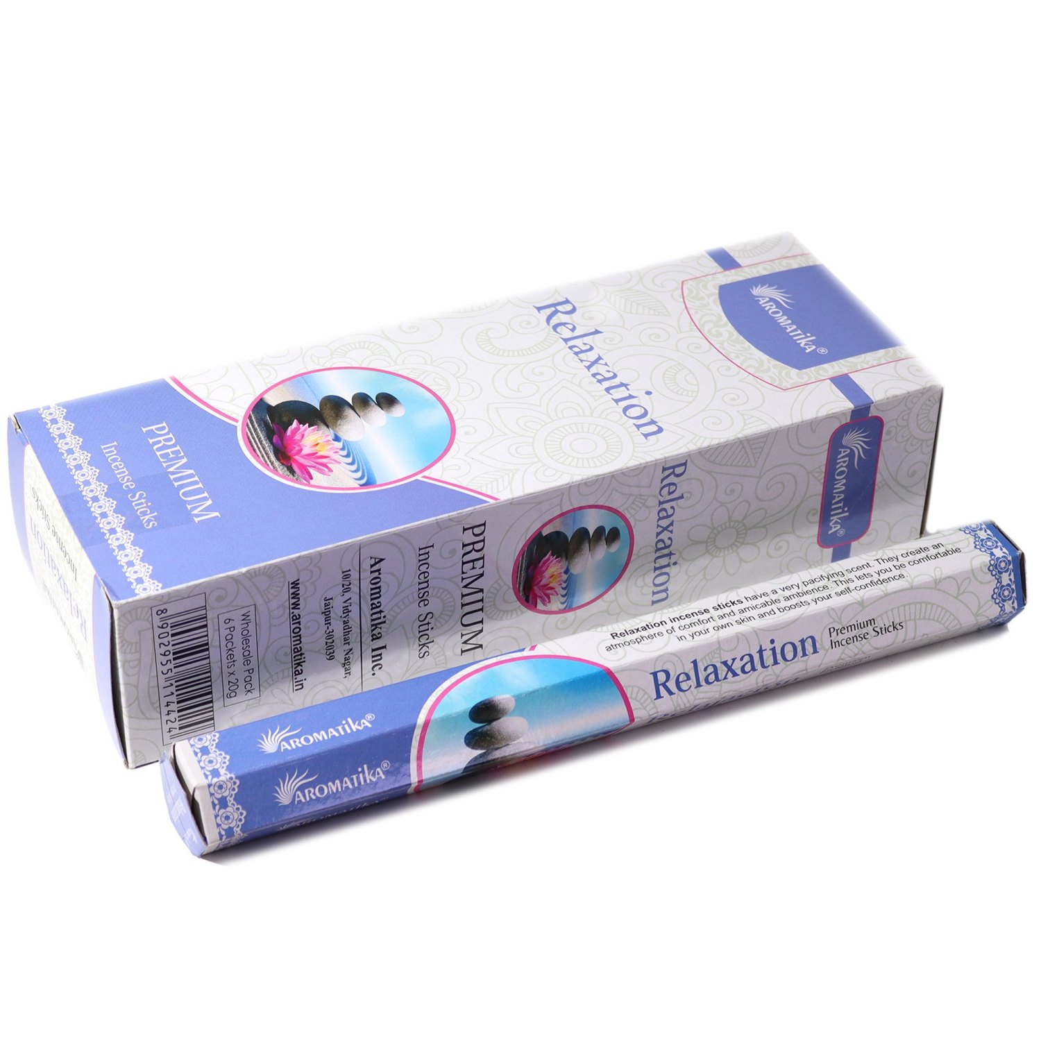 Aromatika Premium Charcoal-Free Hex Incense Sticks – Relaxation (20 Pack)1