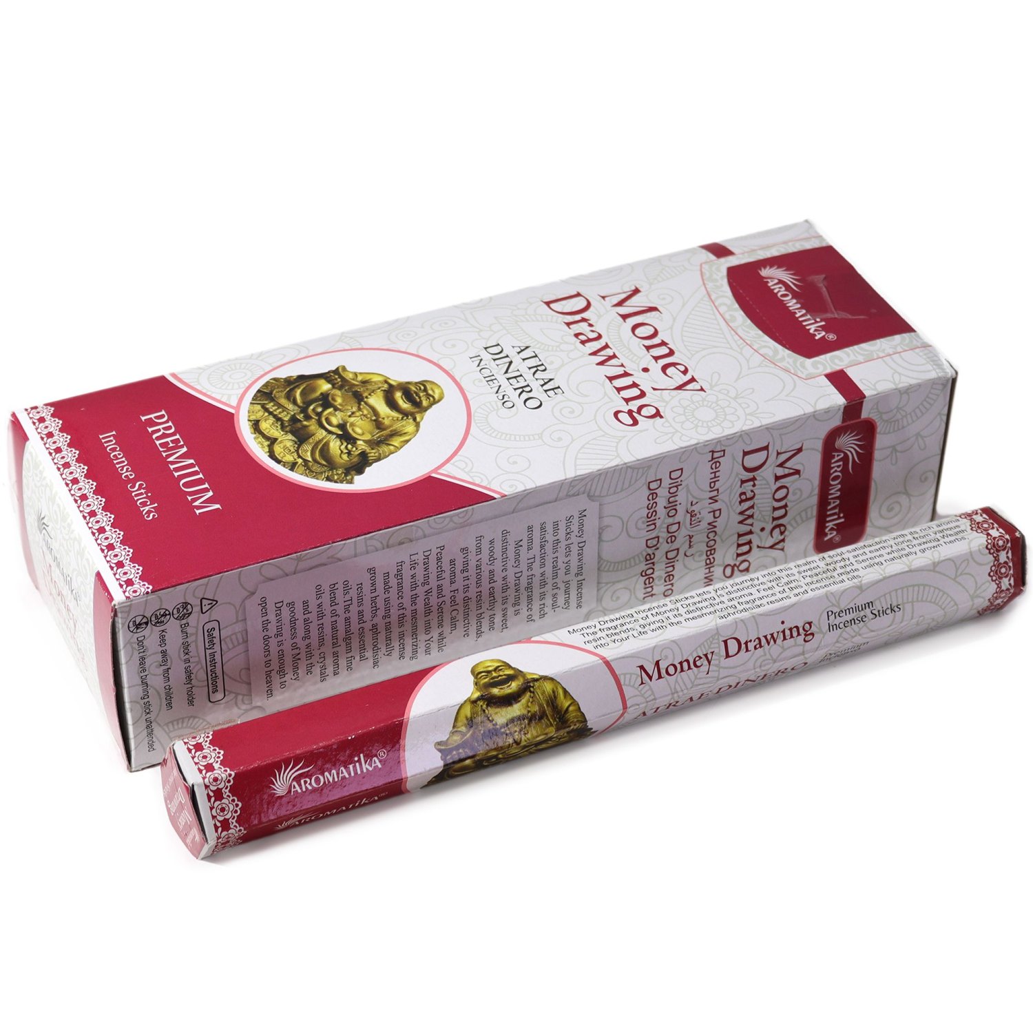 Aromatika Premium Charcoal-Free Hex Incense Sticks – Money Drawing (20 Pack)1