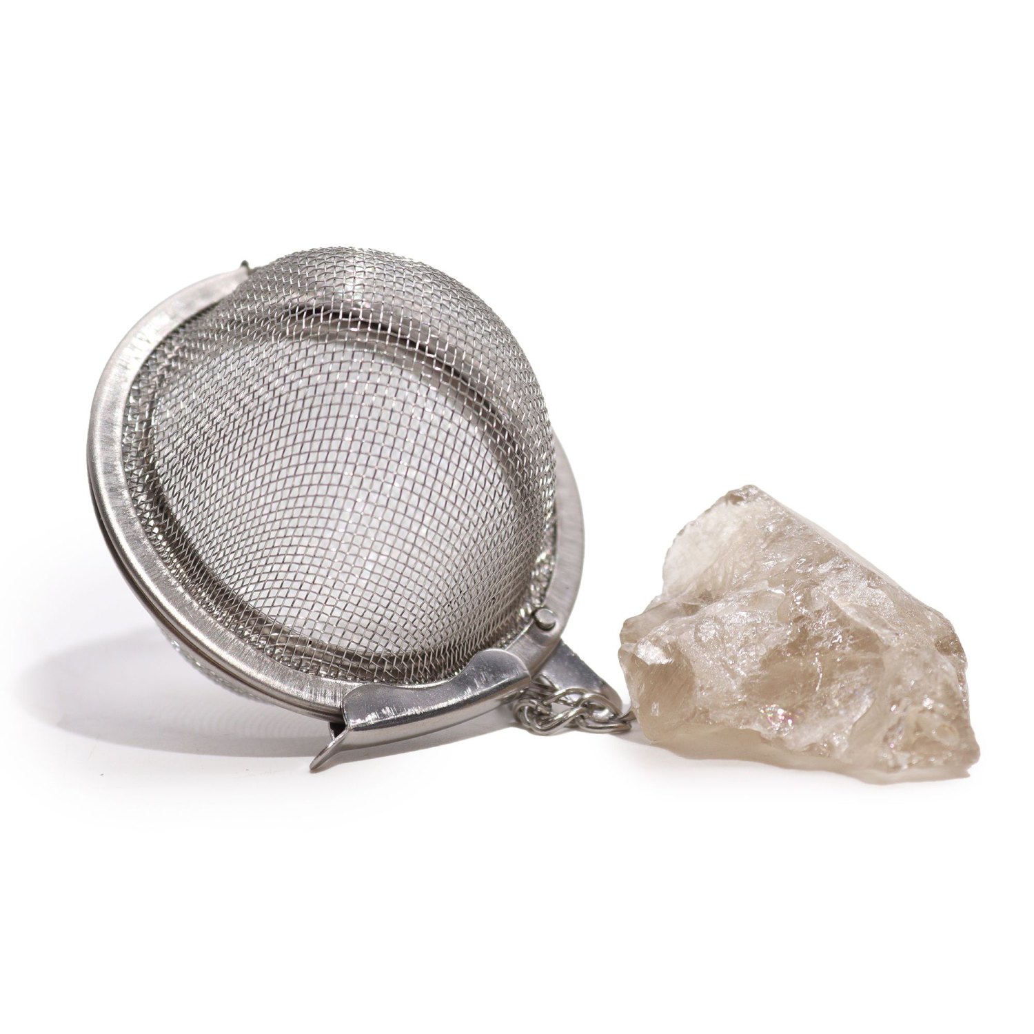 Smoky Quartz Raw Crystal Gemstone Tea Strainer1