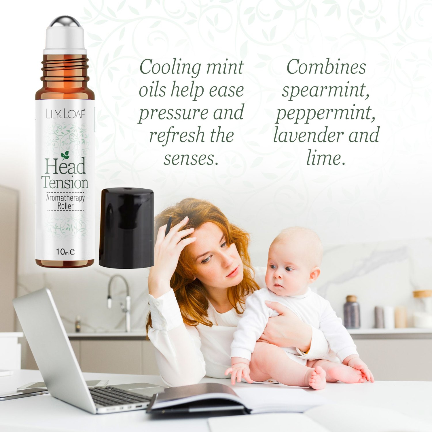 Lily & Loaf Head Tension Aromatherapy Organic Roller – 10ml2