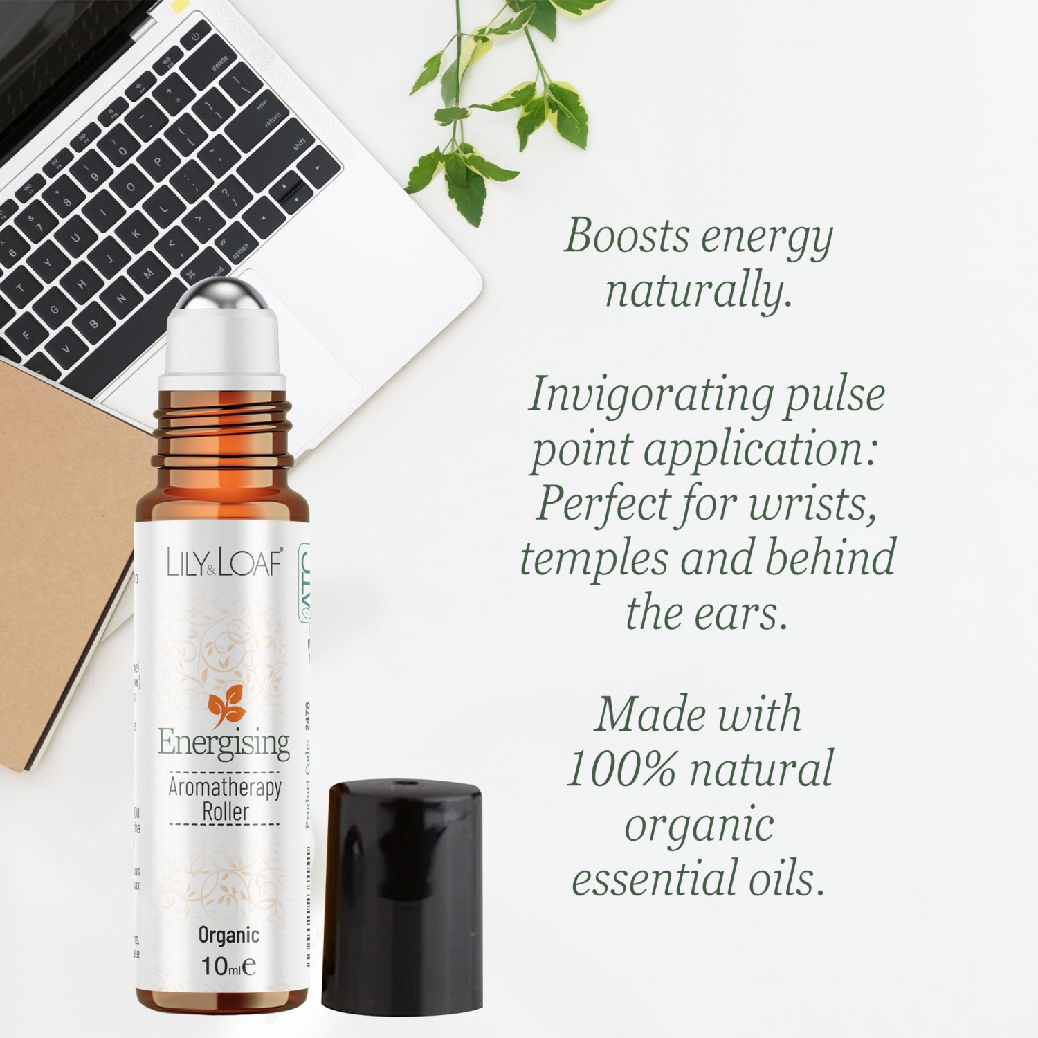 Lily & Loaf Energising Aromatherapy Organic Roller – 10ml2