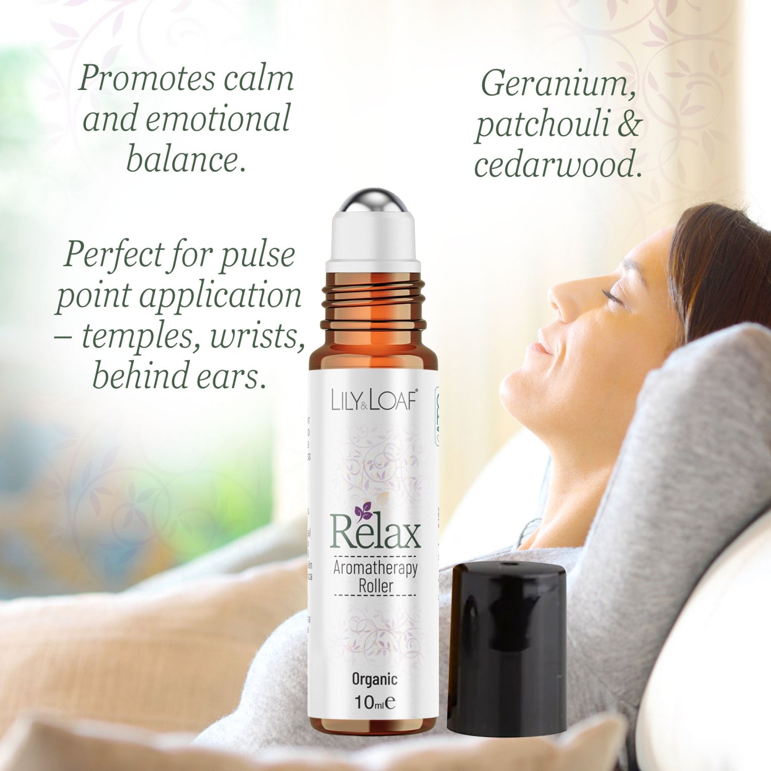 Lily & Loaf Relax Aromatherapy Organic Roller – 10ml2