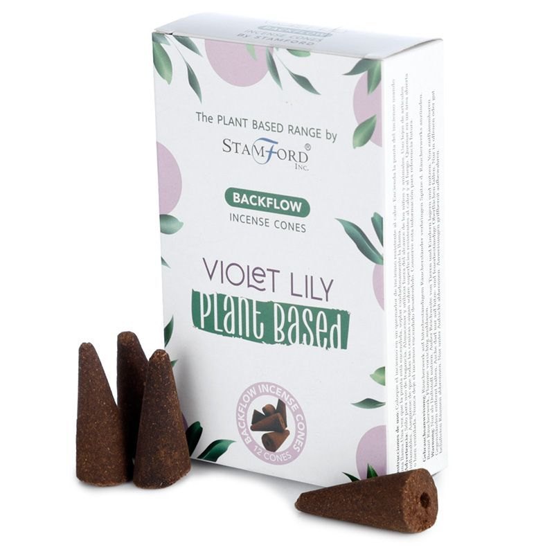 Stamford Violet Lily Plant-Based Backflow Incense Cones