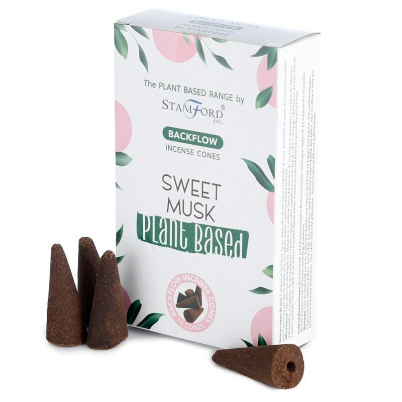 Stamford Sweet Musk Plant-Based Backflow Incense Cones