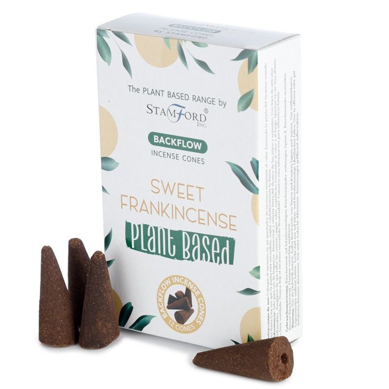 Stamford Sweet Frankincense Plant-Based Backflow Incense Cones