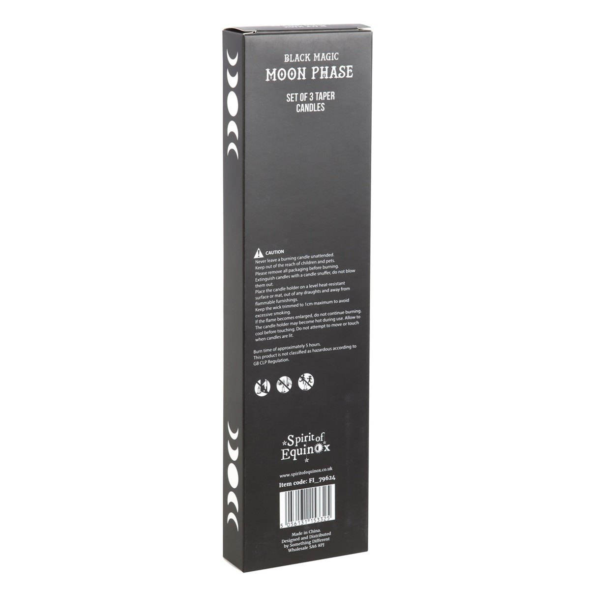 Black Magic Moon Phase Taper Candles – Set of 34