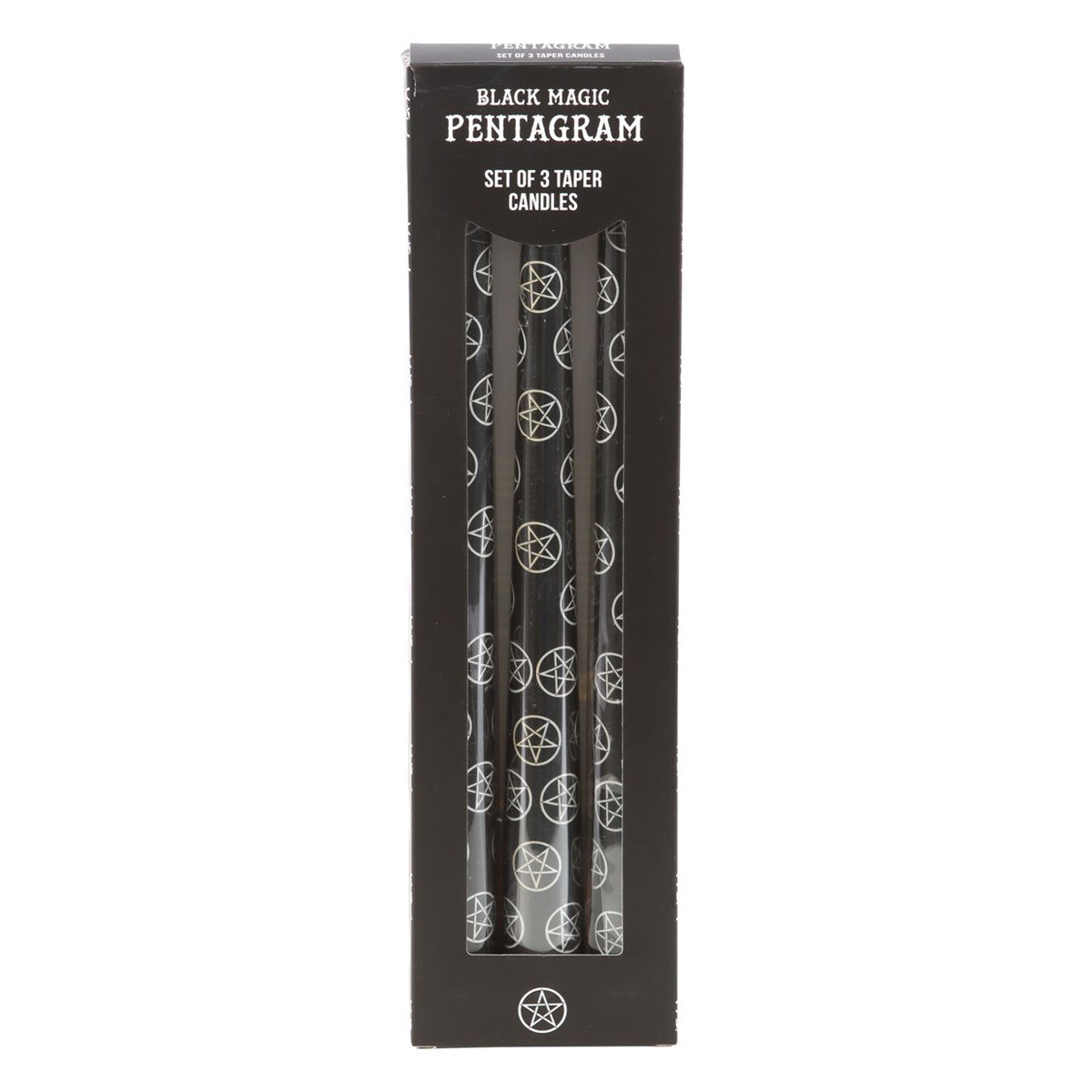 Black Magic Pentagram Taper Candles – Set of 31