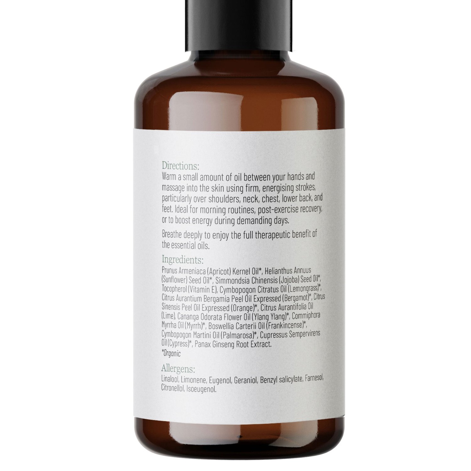 Lily & Loaf Energising Aromatherapy Massage Oil – 200ml3