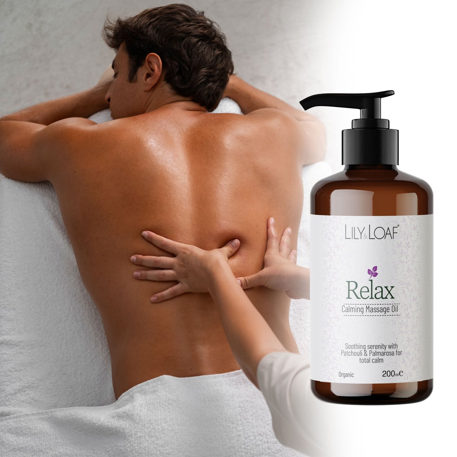 Lily & Loaf Relax Aromatherapy Massage Oil – 200ml4