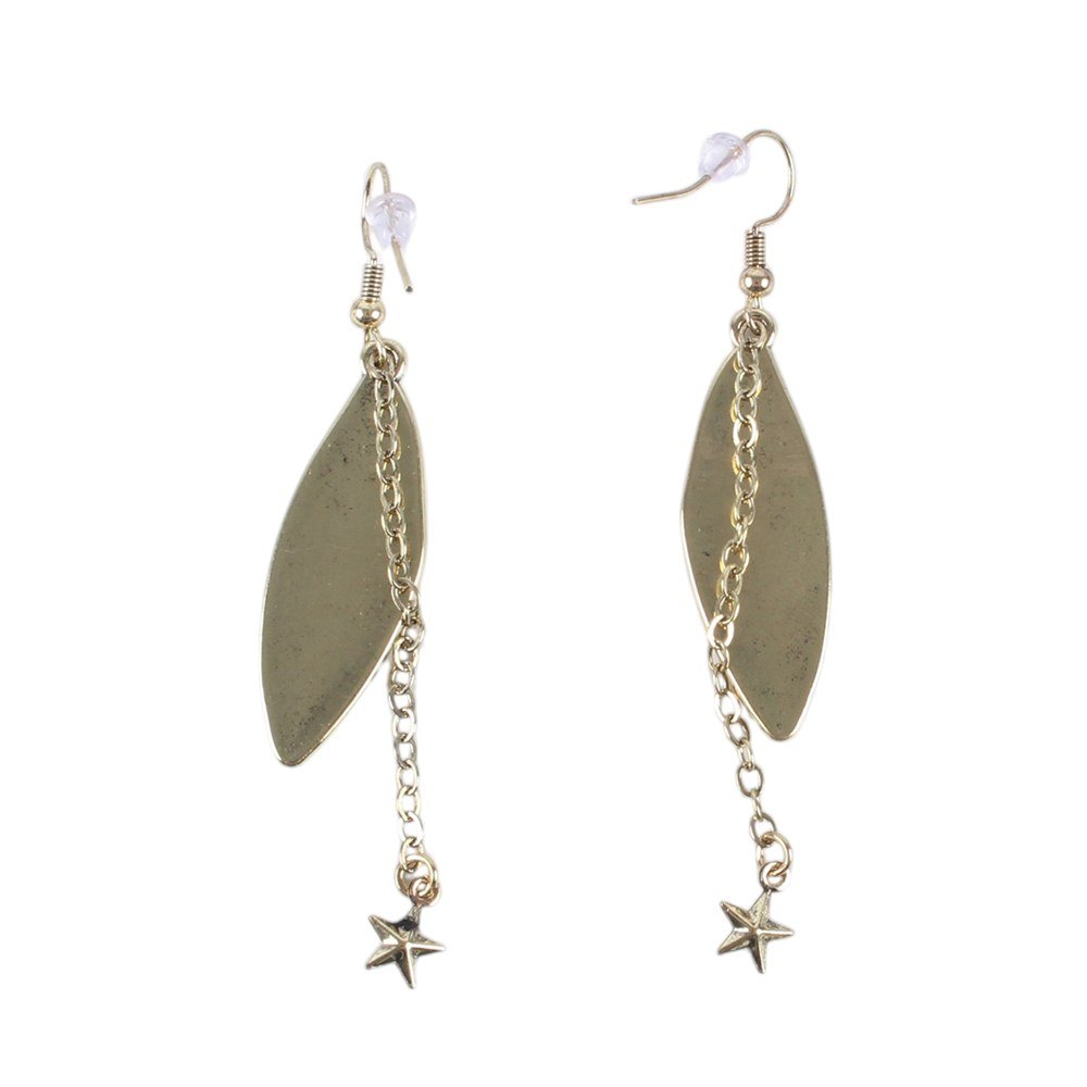 Fairy Tale Fairy Wing Drop Earrings with Star Charms2