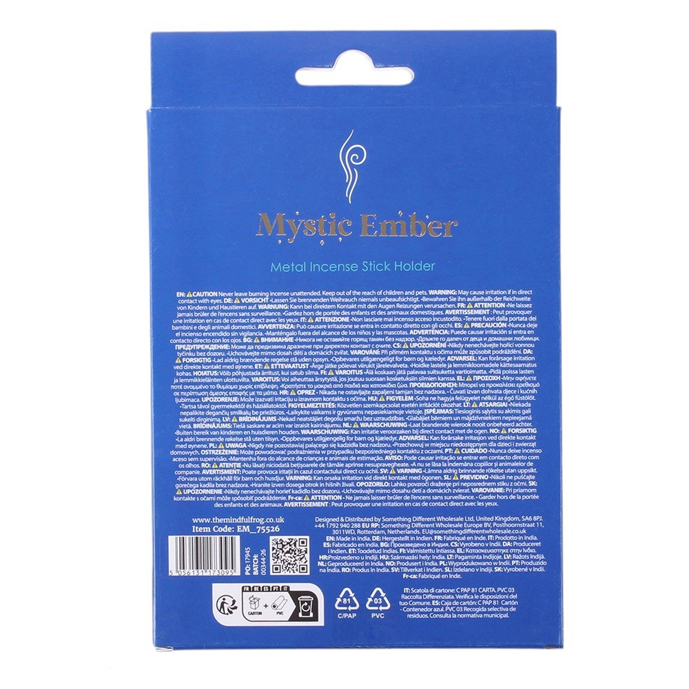 Mystic Hand Palmistry Metal Incense Stick Holder3
