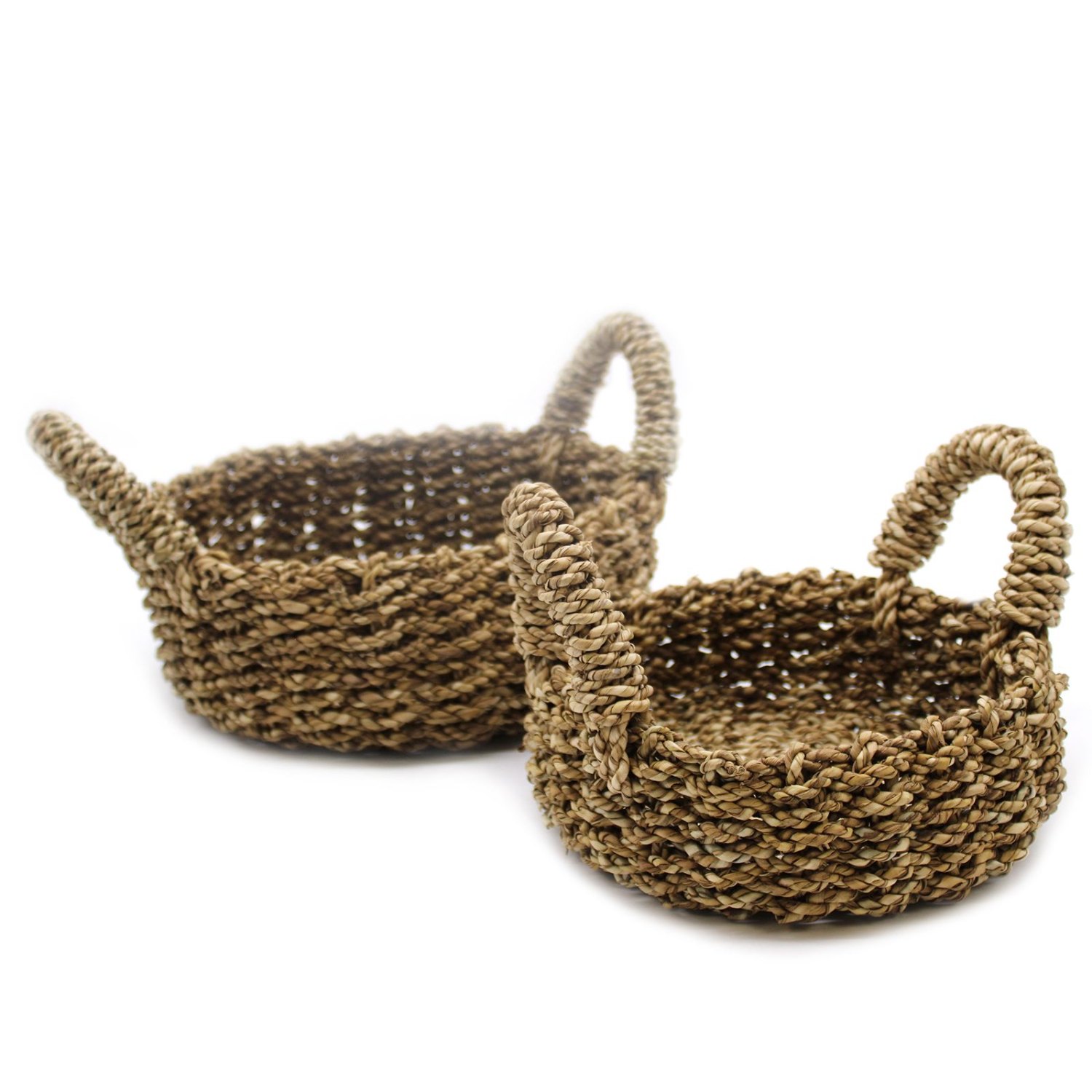 Natural Seagrass Baskets – Set of 2