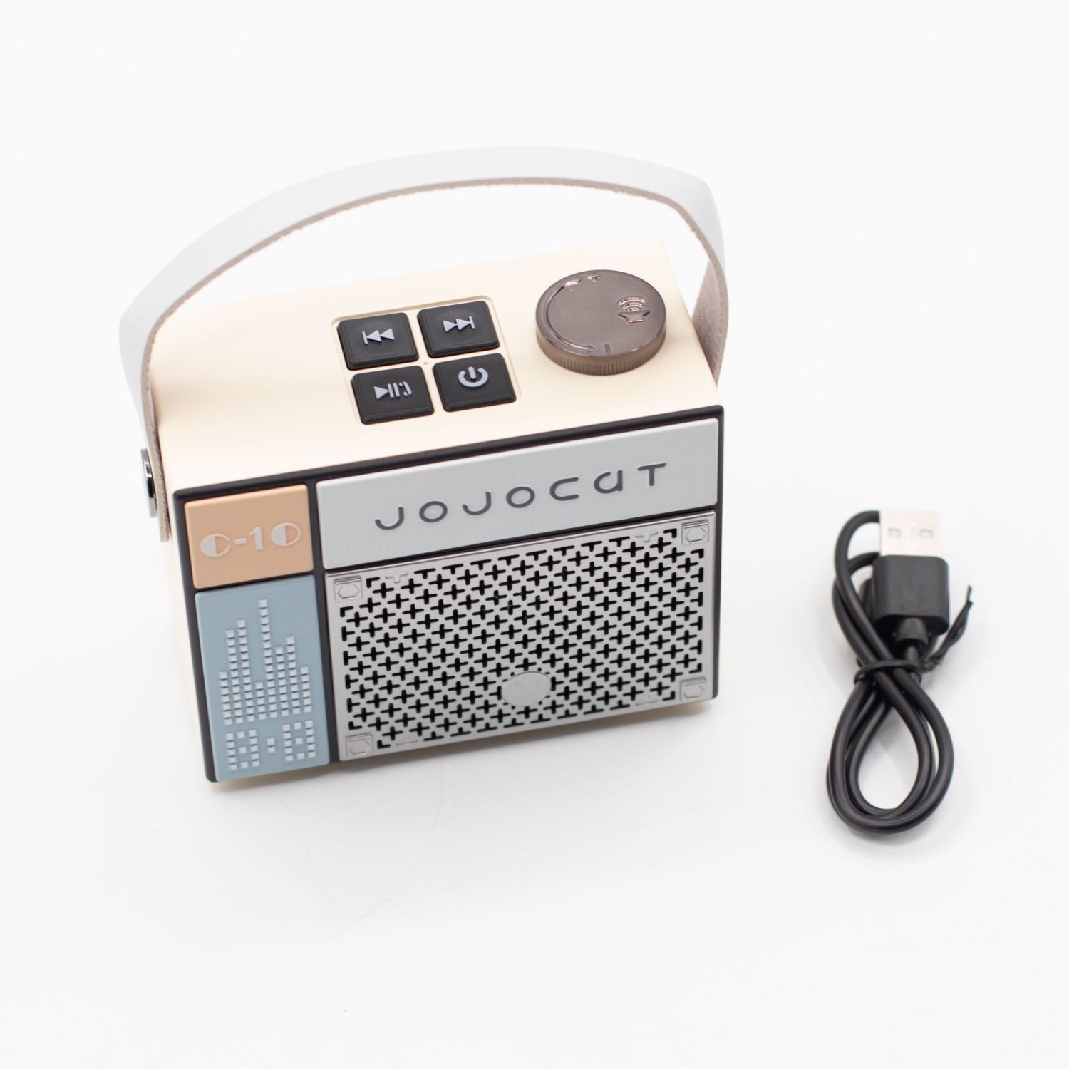 JojoCat C10 Retro Radio-Style Bluetooth Speaker3