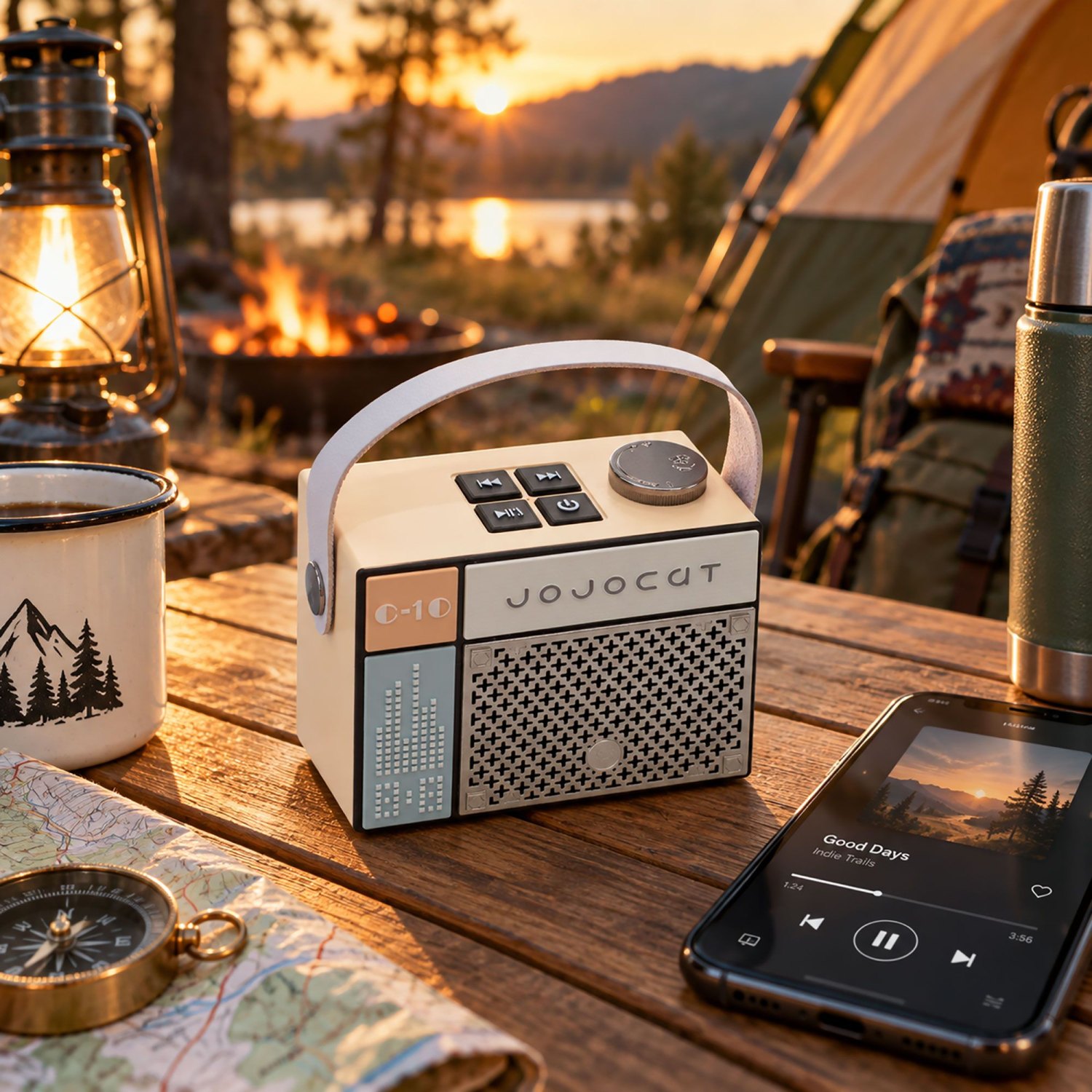 JojoCat C10 Retro Radio-Style Bluetooth Speaker8