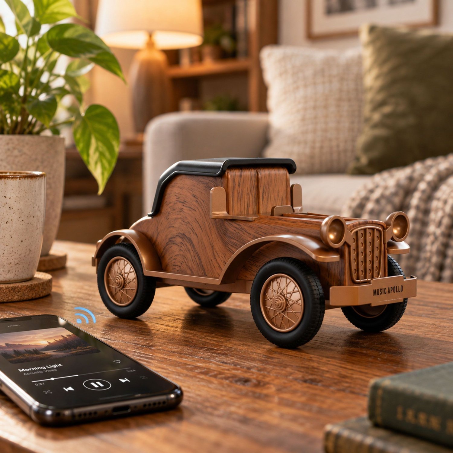 Classic Vintage Car Bluetooth Speaker & Phone Holder – 5W8