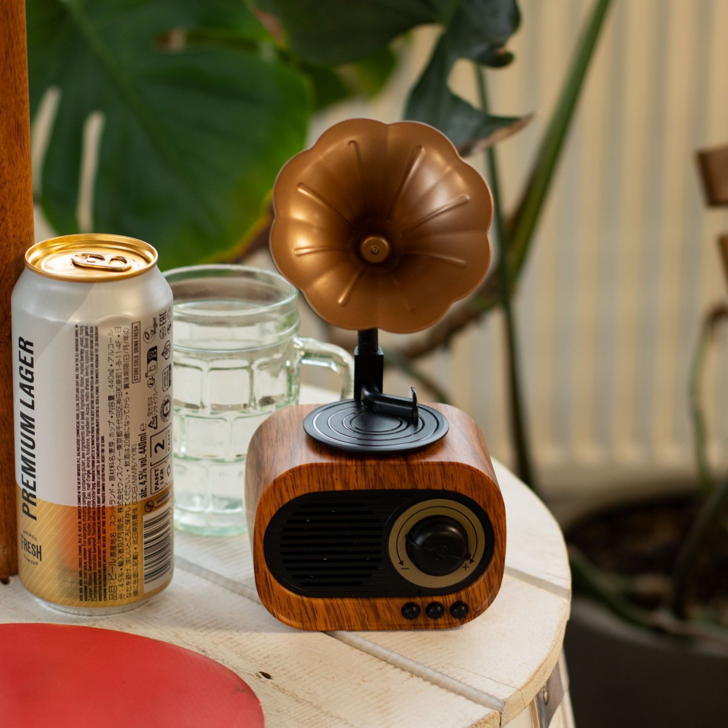 Retro Mini Gramophone Bluetooth Speaker & FM Radio – 5W6