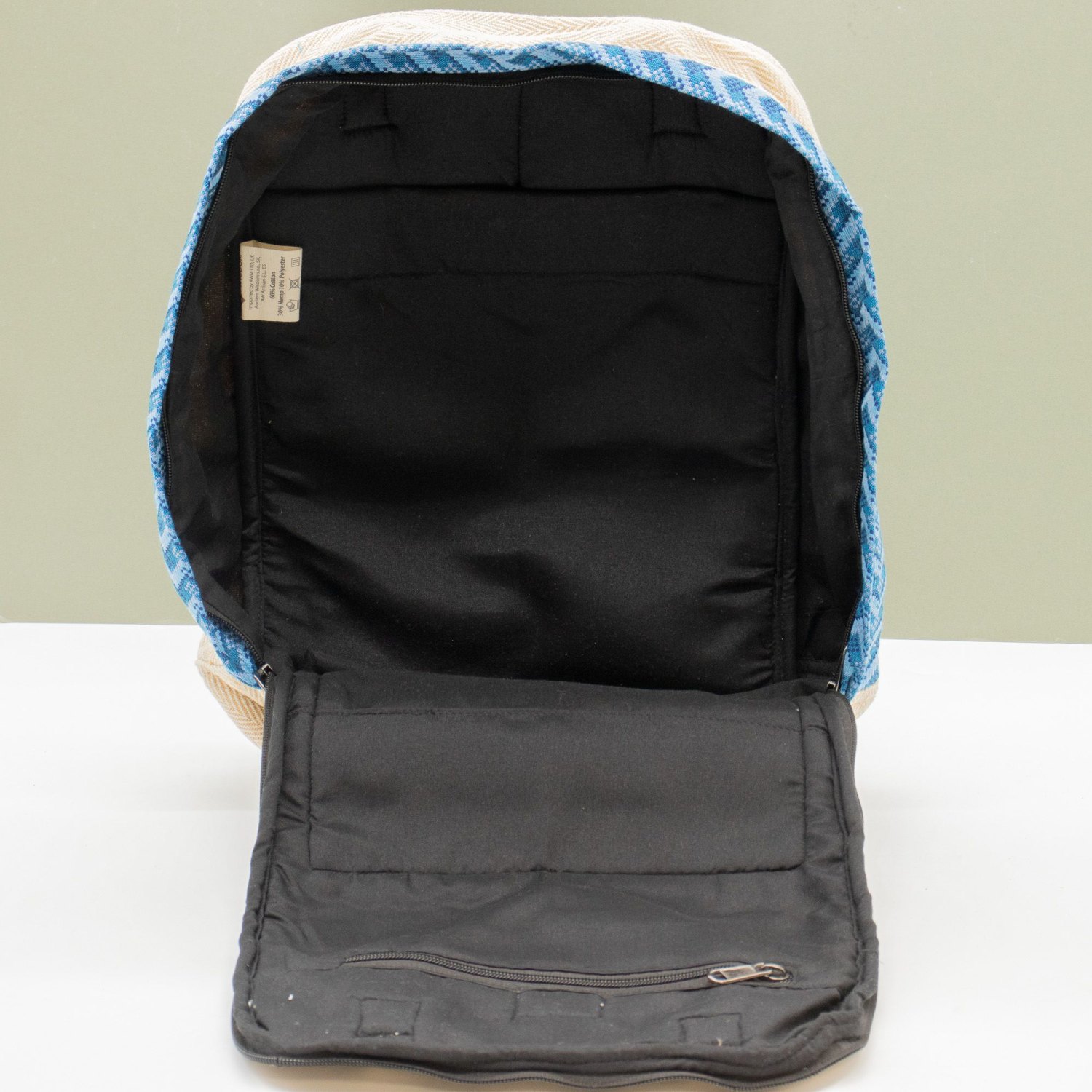 Large Kathmandu Dhaka Cotton & Hemp Backpack8