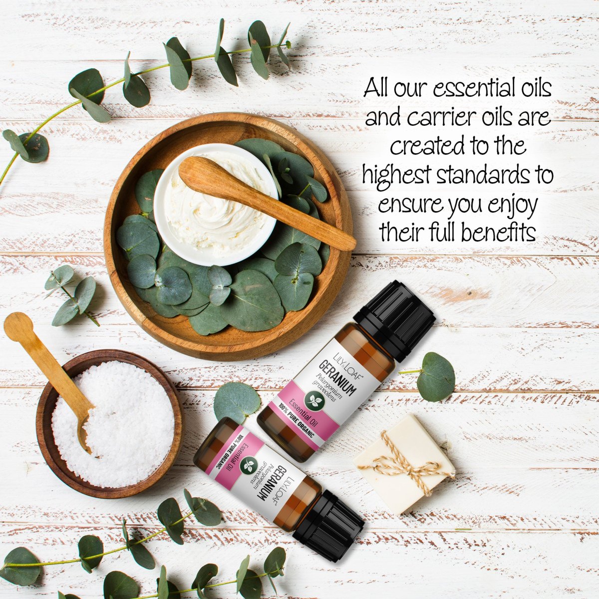 Lily & Loaf Organic Geranium Essential Oil – 200ml2