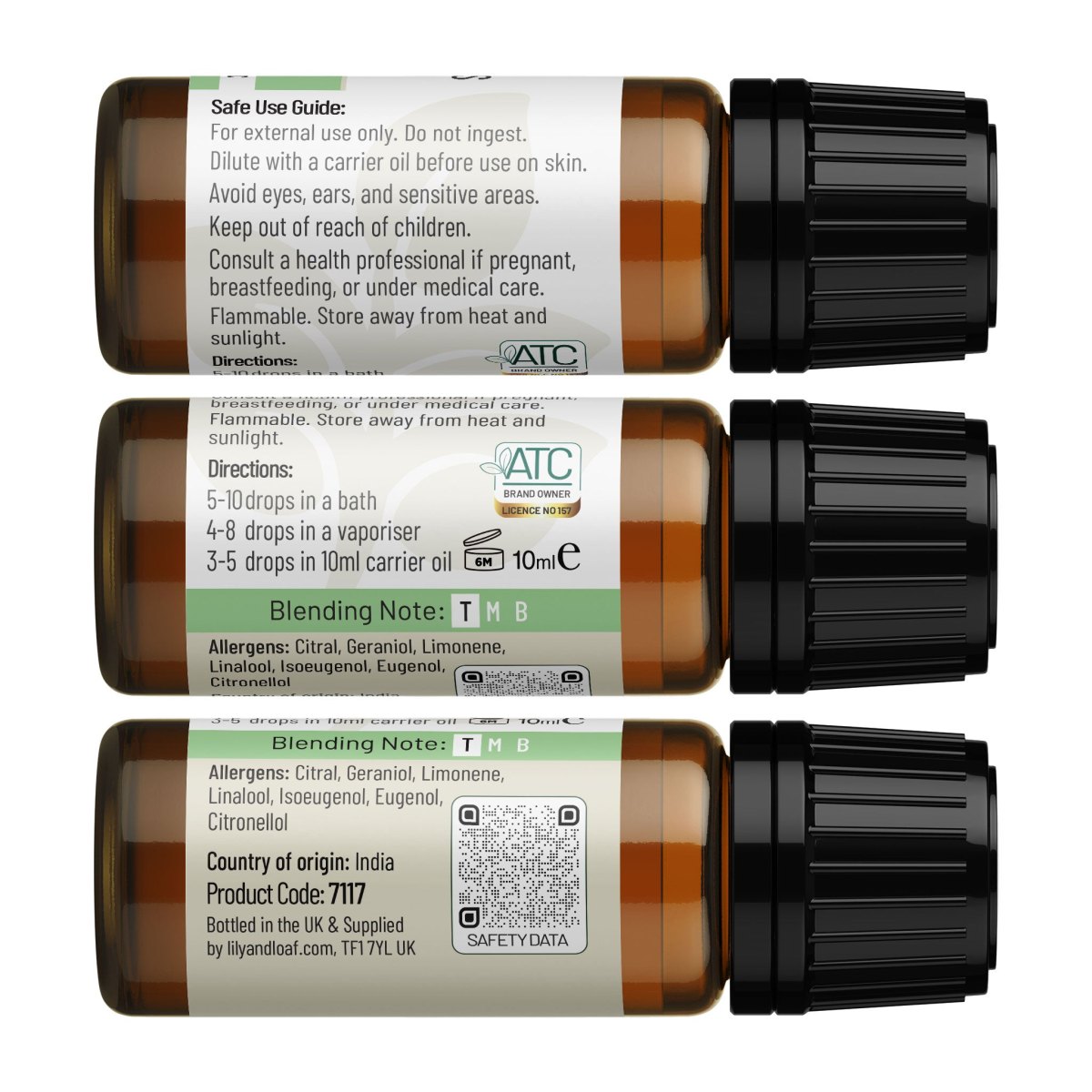 Lily & Loaf Organic Lemongrass Essential Oil – 50ml2