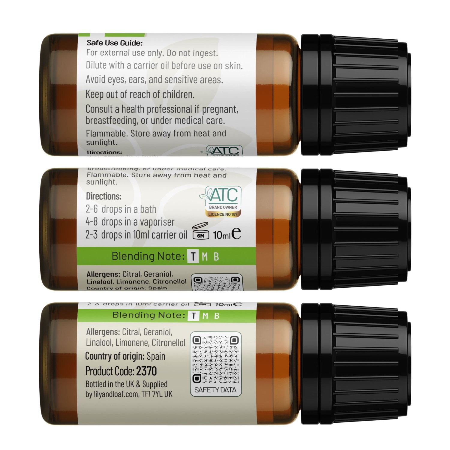 Lily & Loaf Organic Lime Essential Oil – 10ml3