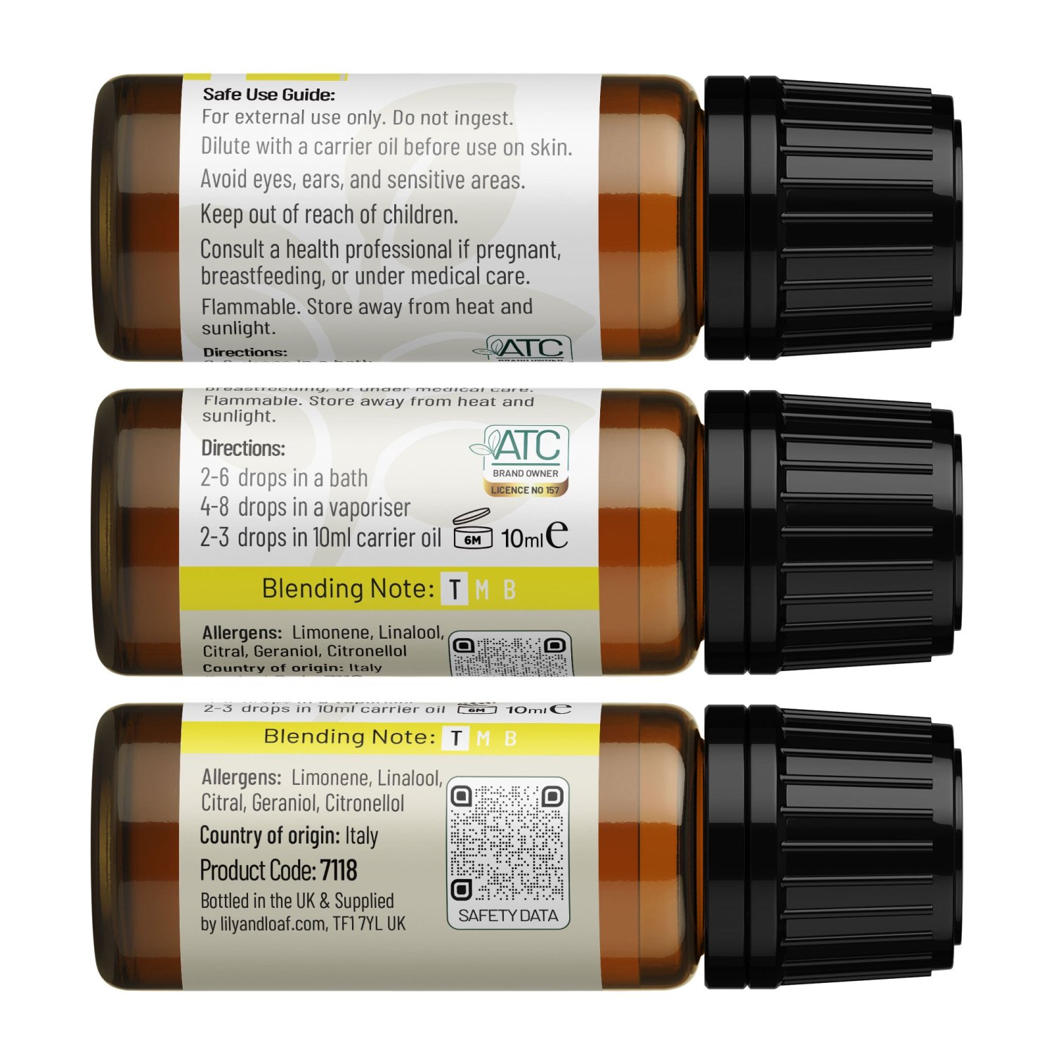 Lily & Loaf Organic Lemon Essential Oil – 10ml3