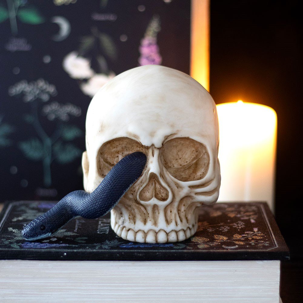 Skull & Snake Gothic Ornament4