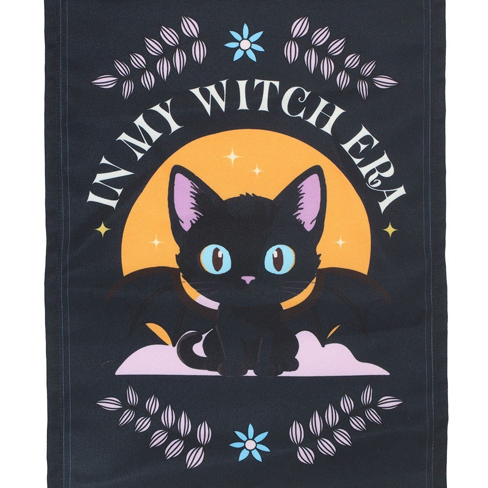 In My Witch Era Bat-Winged Cat Fabric Wall Hanging1