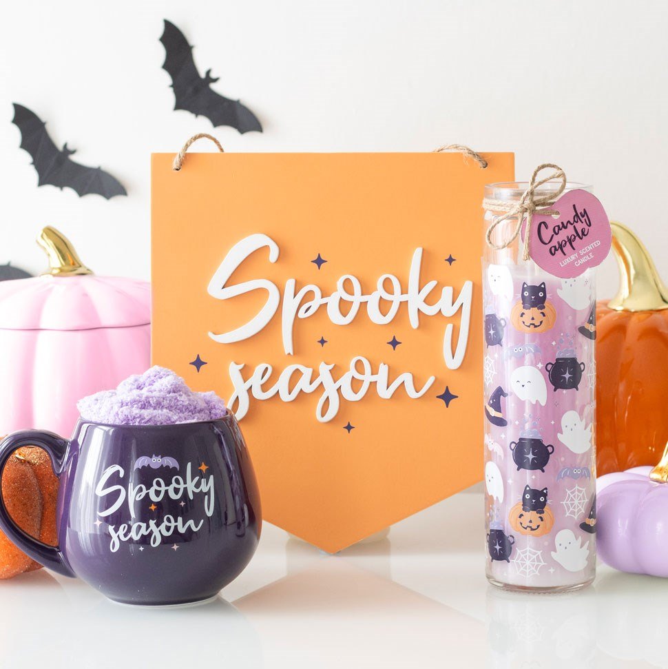 Spooky Season Orange Halloween Hanging Sign4