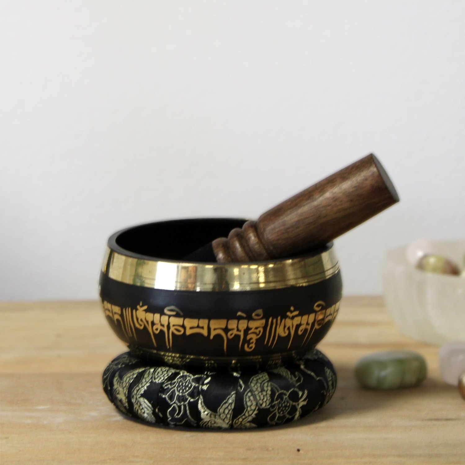 Lotus Flower Brass Singing Bowl Set7