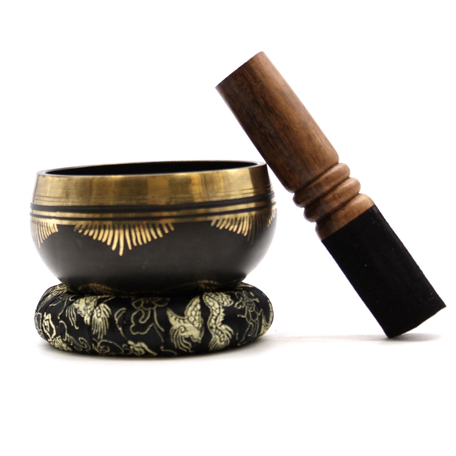 Flower of Life Brass Singing Bowl Set2