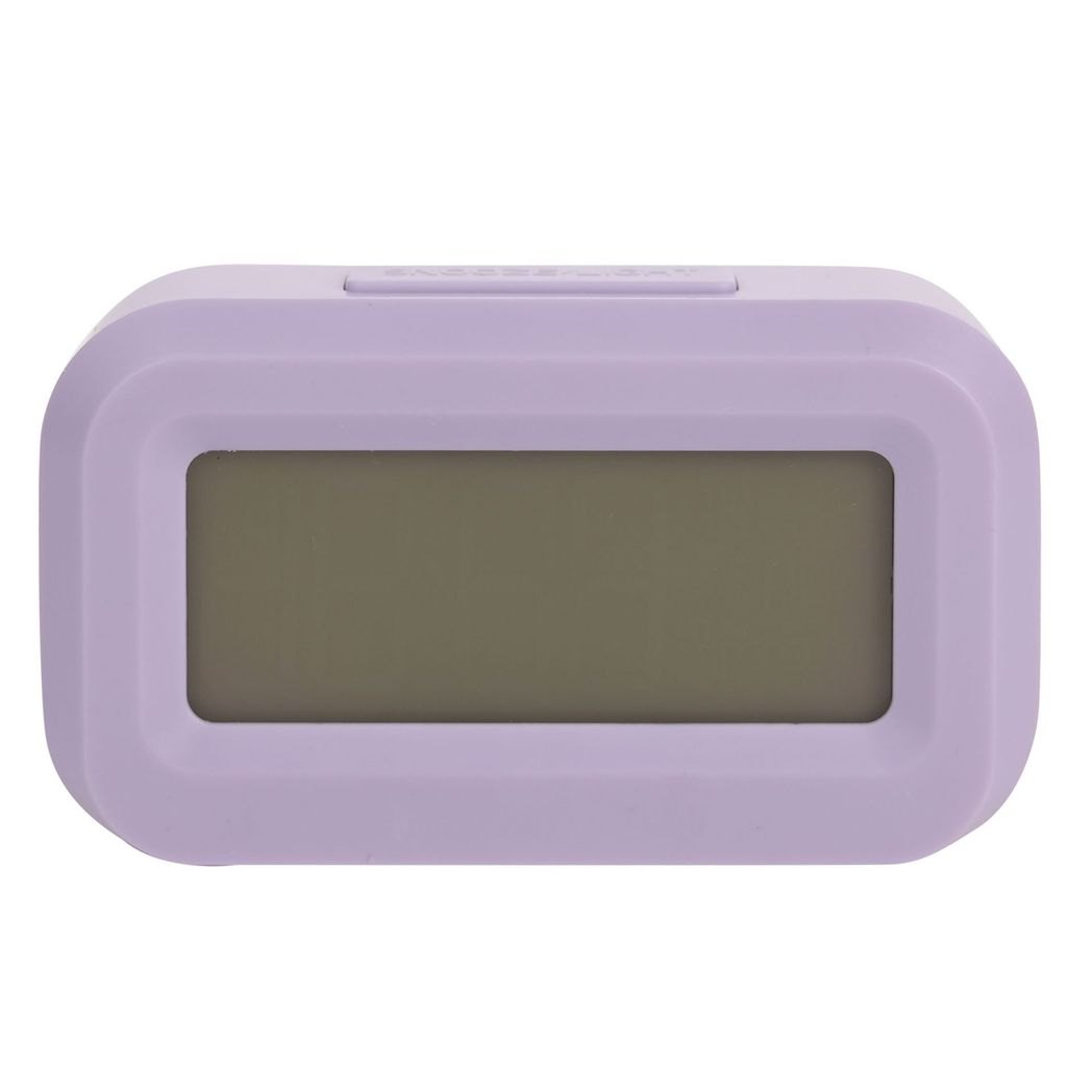 Hometime Purple LED Travel Clock with Date & Temperature4