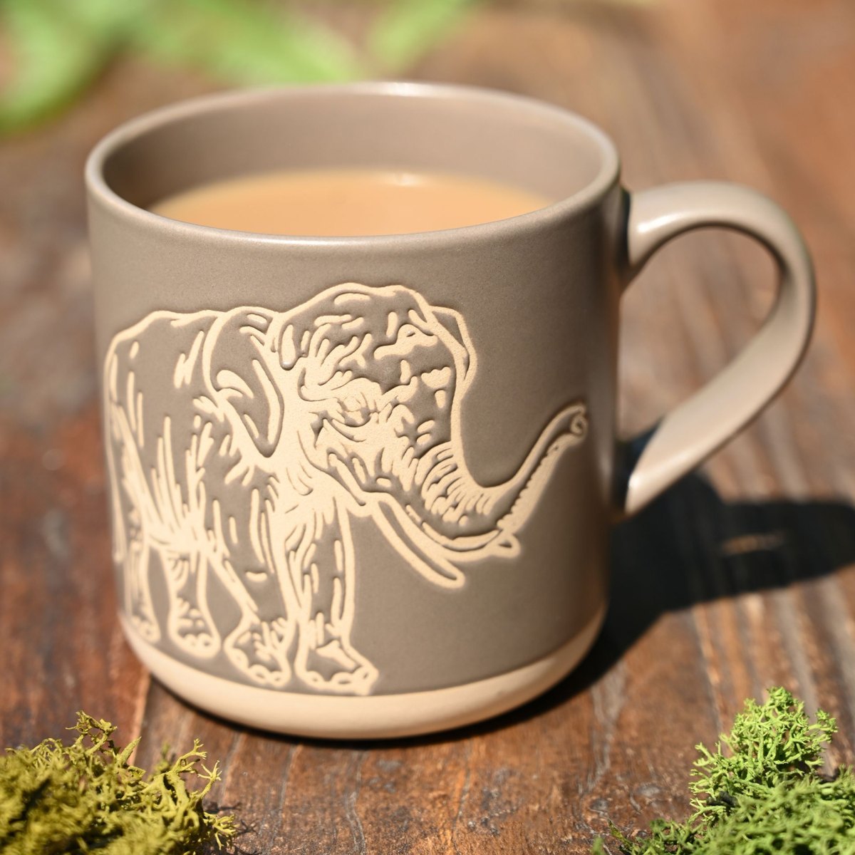 Naturecraft Elephant Stoneware Mug – Grey (390ml)1