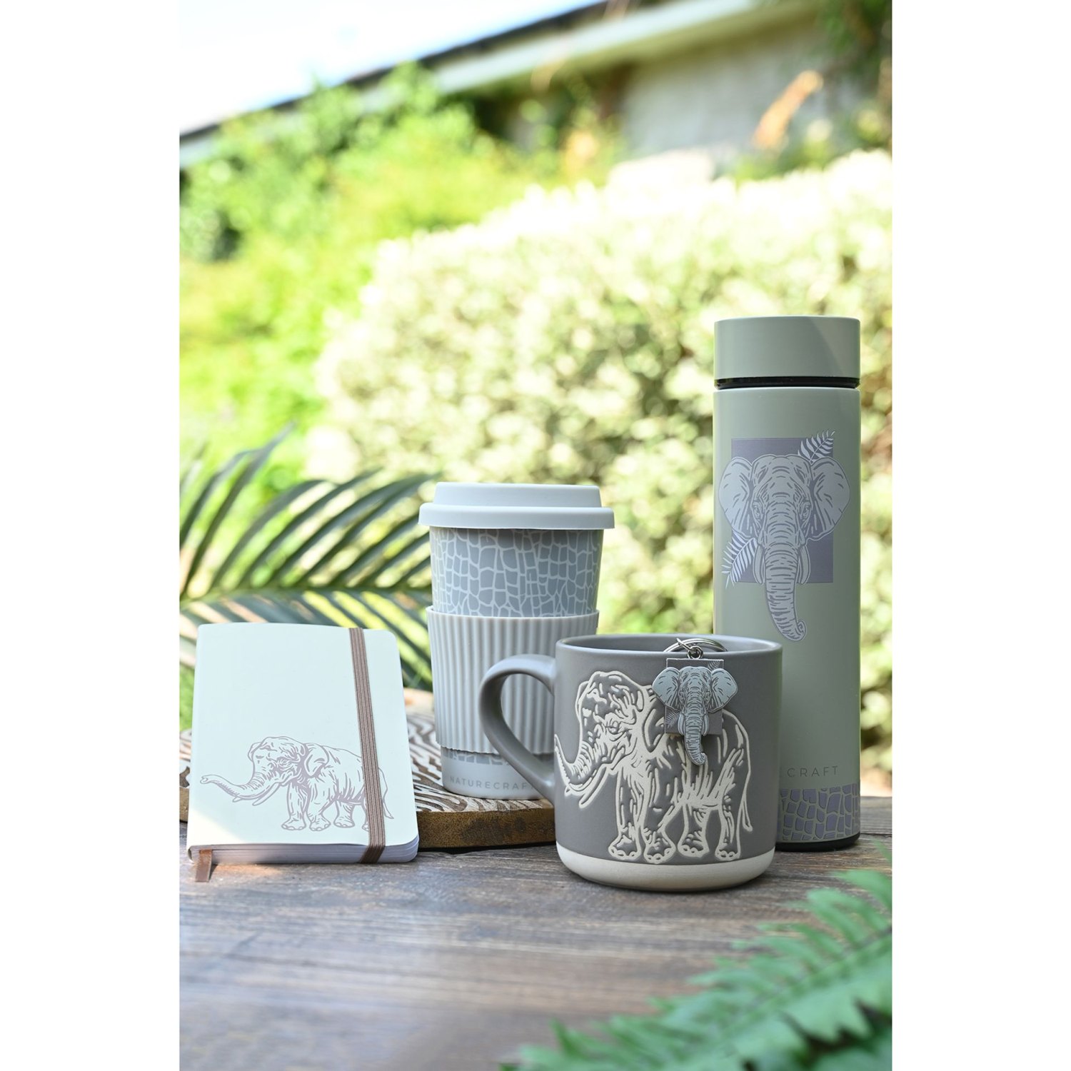 Naturecraft Elephant Stoneware Mug – Grey (390ml)3