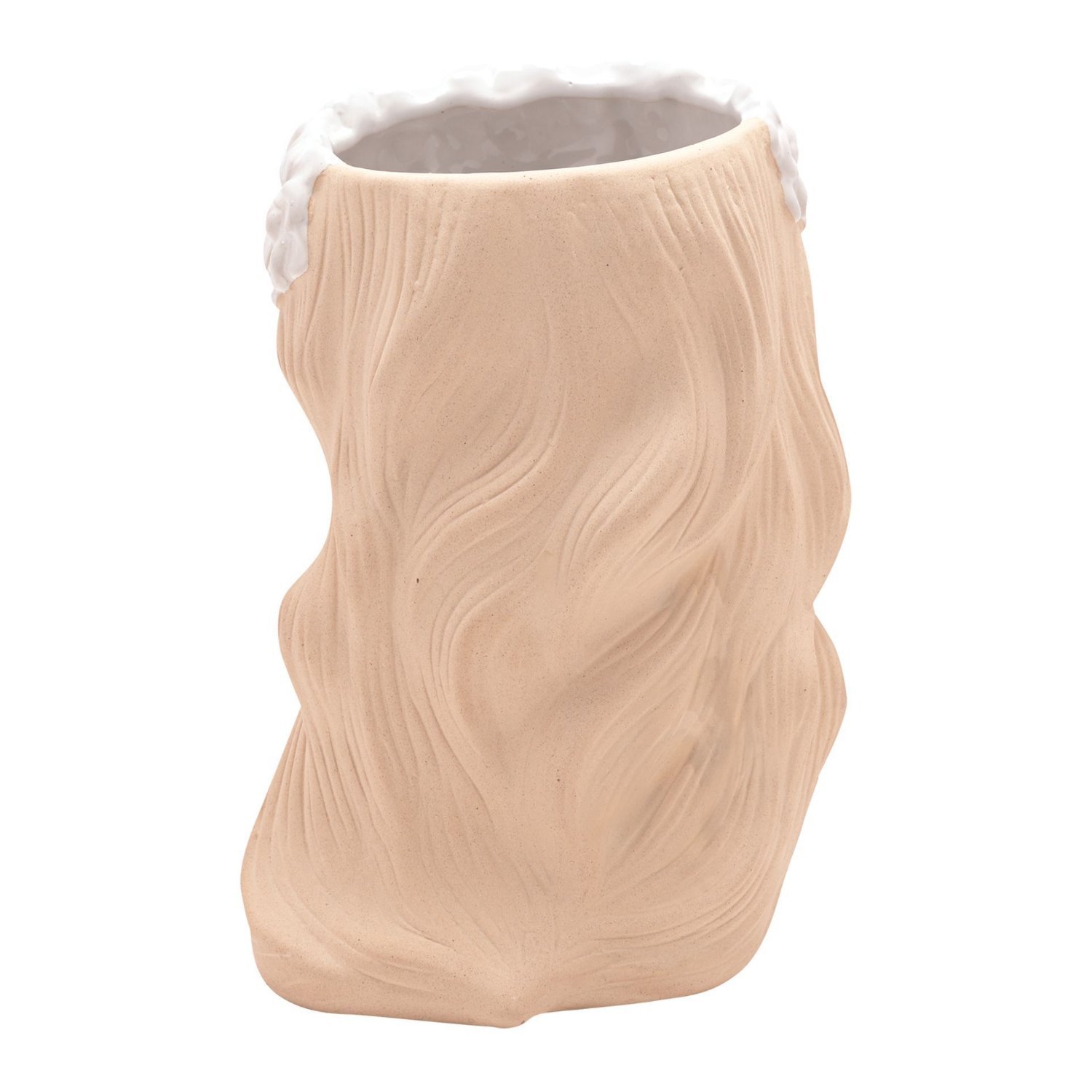 Country Living Fingers on Lips Girl Large Ceramic Planter2