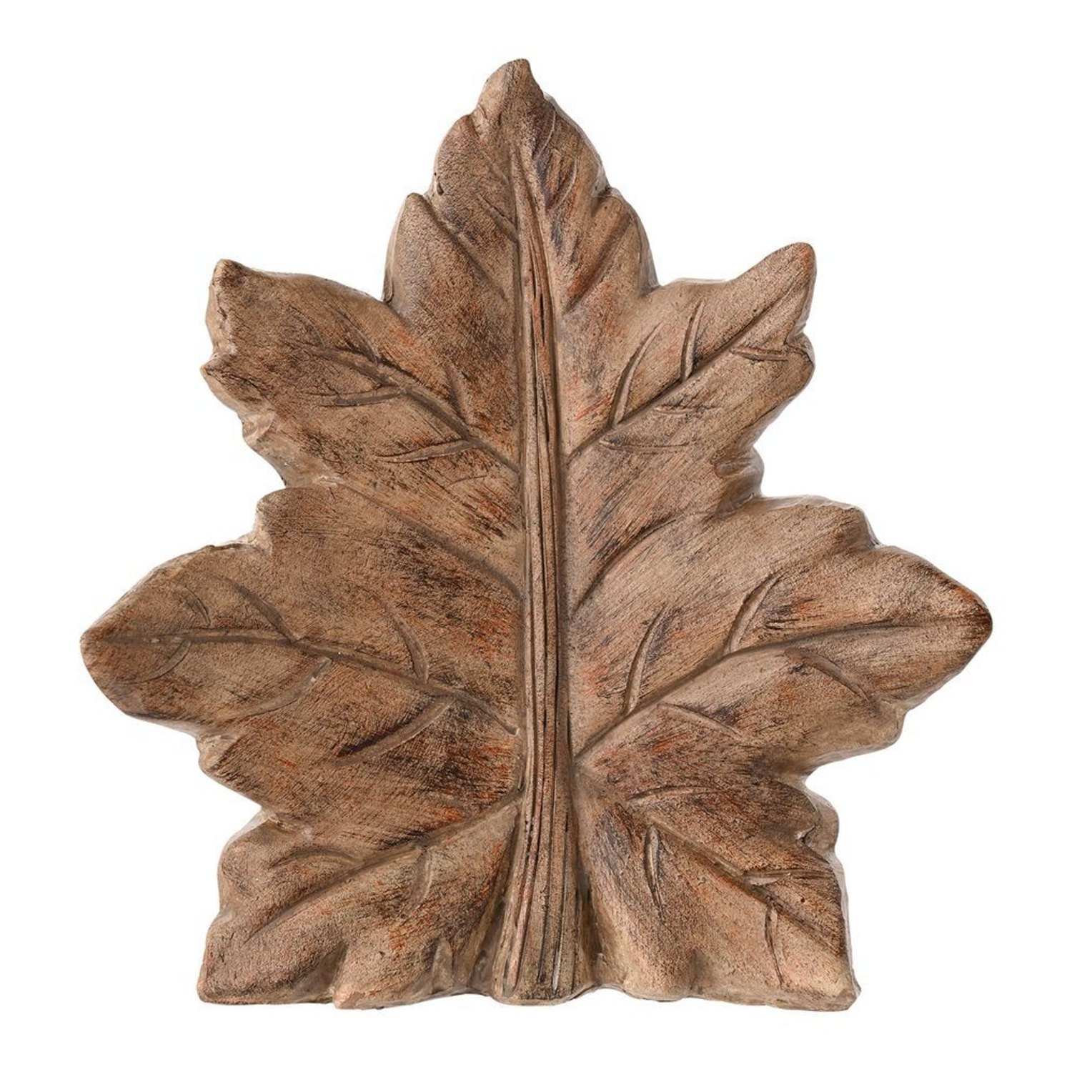 Country Living Medium Wood Effect Resin Leaf Ornament
