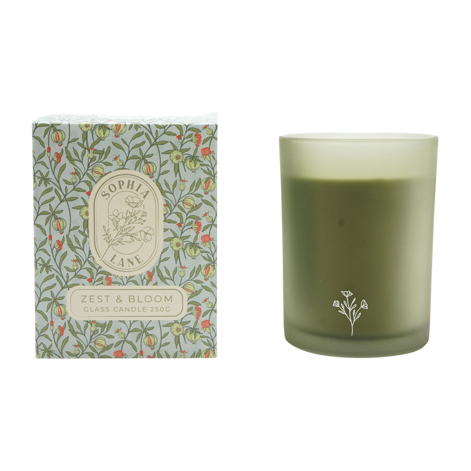 Sophia Lane Zest & Bloom Floral Candle 250g